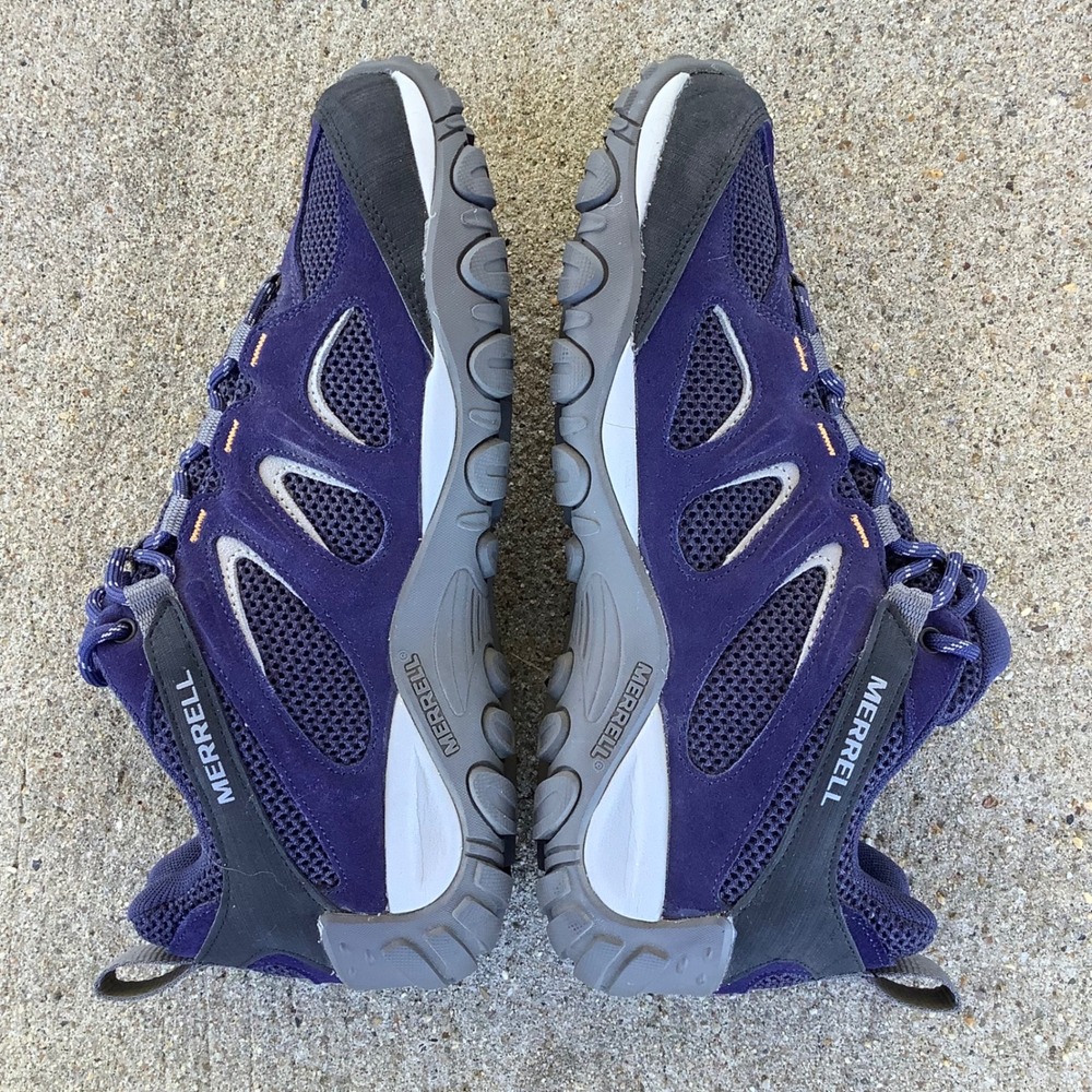 Merrell Alverstone Womens Hiking Shoes Purple Suede Mesh Low Top J037616‎ 9.5 - Picture 8 of 16